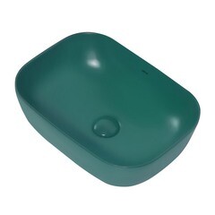 Раковина Abber Rechteck 46 см накладная темно-зеленая матовая (AC2200MBG) - фото 5