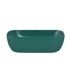 Раковина Abber Rechteck 46 см накладная темно-зеленая матовая (AC2200MBG) - фото 4