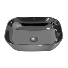 Раковина Abber Rechteck 46 см накладная серебро (AC2200GS) - фото 3