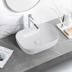 Раковина Abber Rechteck 46 см накладная белая (AC2200) - фото 3