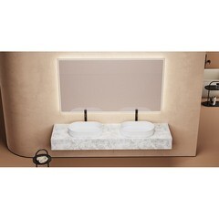 Раковина Abber Bequem 58 см накладная белая (AC2116) - фото 3