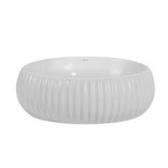 Раковина Abber Bequem 41 см накладная белая (AC2115) - фото 4