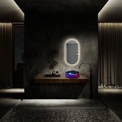 Раковина Abber Bequem 42 см накладная хамелеон (AC2114Regen) - фото 2