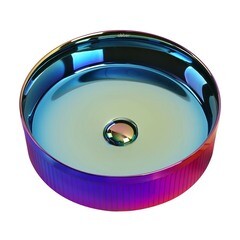 Раковина Abber Bequem 42 см накладная хамелеон (AC2114Regen) - фото 6