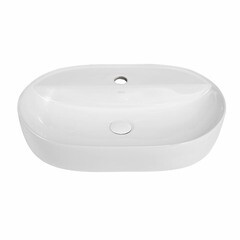 Раковина Abber Bequem 61 см накладная белая (AC2113) - фото 4