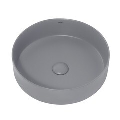 Раковина Abber Bequem 40 см накладная серая матовая (AC2109MG) - фото 4