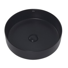 Раковина Abber Bequem 40 см накладная черная матовая (AC2109MB) - фото 2