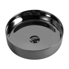 Раковина Abber Bequem 40 см накладная серебро (AC2109GS) - фото 3