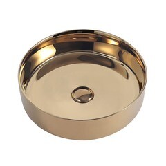 Раковина Abber Bequem 40 см накладная золото (AC2109GG) - фото 3