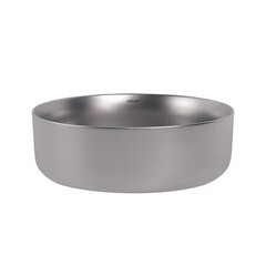 Раковина Abber Bequem 36 см накладная серебро матовое (AC2108MS) - фото 4