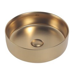 Раковина Abber Bequem 36 см накладная золото матовое (AC2108MMG) - фото 1