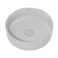 Раковина Abber Bequem 36 см накладная светло-серая матовая (AC2108MLG) - фото 4