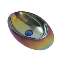 Раковина Abber Bequem 49 см накладная хамелеон (AC2107Regen) - фото 7