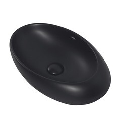 Раковина Abber Bequem 49 см накладная черная матовая (AC2107MB) - фото 4