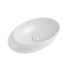 Раковина Abber Bequem 49 см накладная белая (AC2107) - фото 2