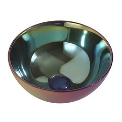 Раковина Abber Bequem 32 см накладная хамелеон (AC2106Regen) - фото 3