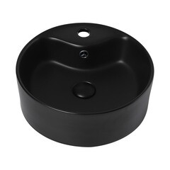 Раковина Abber Bequem 41 см накладная черная матовая (AC2104MB) - фото 4