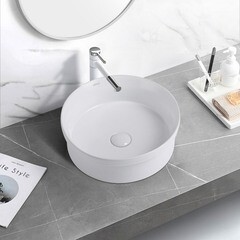 Раковина Abber Bequem 40 см накладная белая (AC2103) - фото 3