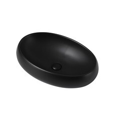 Раковина Abber Bequem 60 см накладная черная матовая (AC2102MB)