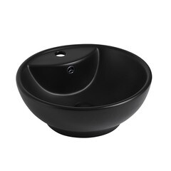 Изображение товара Раковина Abber Bequem 46 см накладная черная матовая (AC2101MB)