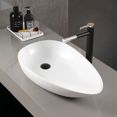 Раковина Abber Bequem 59 см накладная белая матовая (AC2117MW) - фото 3