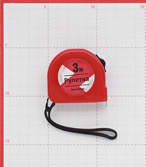 Рулетка с фиксатором 3 м x 16 мм - фото 3