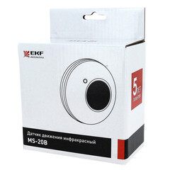 Датчик движения EKF PROxima MS-20B IP20 230 В 360 градусов до 6 м (dd-ms-20B) - фото 2