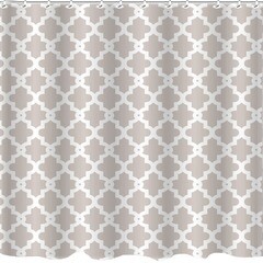 Штора для ванны Zalel 1800х2000 мм полиэстер бежевая (су-213801) - фото 1