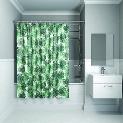 Штора для ванны Zalel 1800х2000 мм полиэстер зеленая (ZL-11) - фото 3