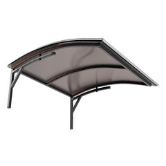 Козырек Практичный 1000х1200 мм бронзовый сотовый - фото 4