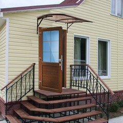 Козырек Практичный 1000х1200 мм бронзовый монолитный - фото 4