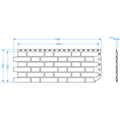 Панель фасадная Docke Flemish Premium 1095х420 мм жженая желтая - фото 3