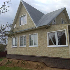 Панель фасадная Docke Stein Premium 1098х400 мм янтарная - фото 4