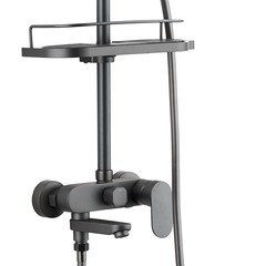 Душевая система Corsa Deco CX с верхним душем с лейкой с изливом графит (SSFCX230SMG) - фото 15