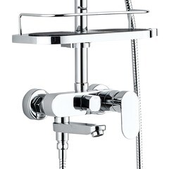 Душевая система Corsa Deco CX с верхним душем с лейкой с изливом хром (SSFCX330Q) - фото 17