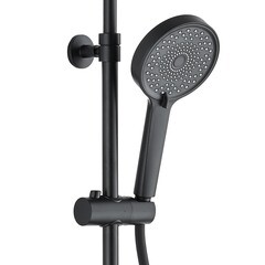 Душевая система Corsa Deco CX с верхним душем с лейкой с изливом черная (SSFCX230SB) - фото 16