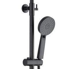 Душевая система Corsa Deco NX с верхним душем с лейкой с изливом черная (SSFNX300SB) - фото 18