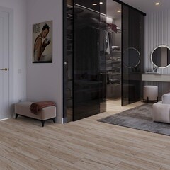 Плитка кварцвиниловая дуб ванильный замковая 2,6309 кв.м 5 мм с микрофаской с подложкой IXPE - фото 2