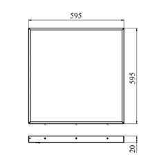 Светильник светодиодный для потолка армстронг Svet ДВО/ДПО-36 6000К 36 Вт IP40 белый призма (1704-10030) - фото 2