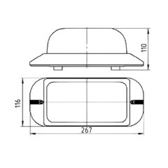 Светильник накладной Svet НБП 01-60-006 E27 60 Вт IP54 белый (1504-00010) - фото 2