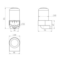 Светильник накладной Svet НББ 01-60-103 E27 60 Вт IP54 белый опал (1300-00070) - фото 2
