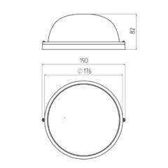 Светильник накладной Svet НБП 03-60-001 E27 60 Вт IP54 белый призма (1301-00010) - фото 2