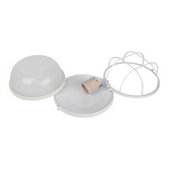 Светильник накладной Svet НБП 03-60-002 E27 60 Вт IP54 белый с решеткой призма (1301-00060) - фото 6