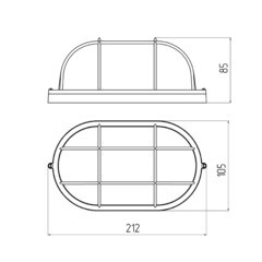 Светильник накладной Svet НБП 04-60-002 E27 60 Вт IP54 белый призма (1302-00060) - фото 2