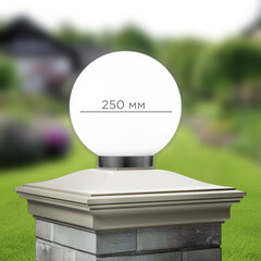 Светильник садово-парковый Svet Анелма белый 260 мм E27 60 Вт IP44 (1200-00150/3984) - фото 5