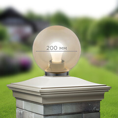 Светильник садово-парковый Svet Анелма золотой 210 мм E27 60 Вт IP44 (1200-00220/4622) - фото 5