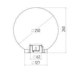 Светильник садово-парковый Svet Анелма золотой 260 мм E27 60 Вт IP44 (1200-00370/4790) - фото 2