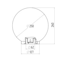 Светильник садово-парковый Svet Анелма черный 260 мм E27 60 Вт IP44 (1200-00390/5438) - фото 2