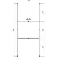 Каркас для ванны акриловой Ollie 170х75 см (03ол1775) - фото 2
