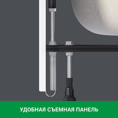 Панель фронтальная для ванны акриловой Ollie 180х56,5 см белая (02ол18) - фото 4